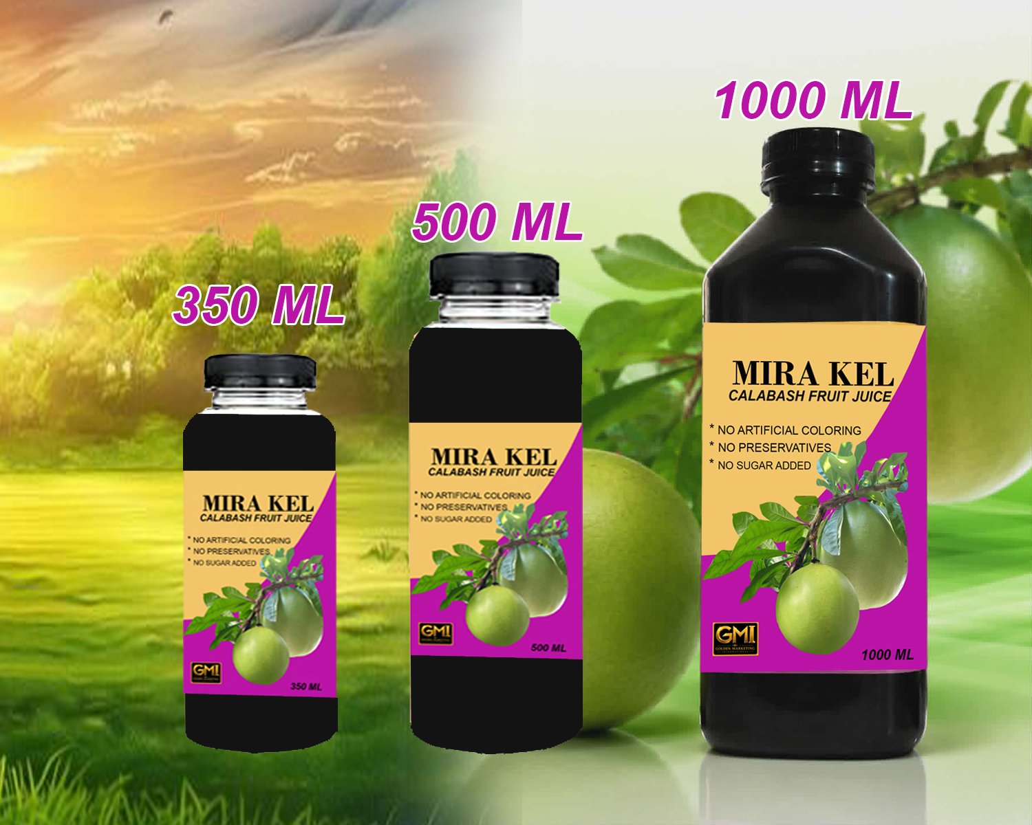MIRA KEL CALABASH FRUIT JUICE 350 ML